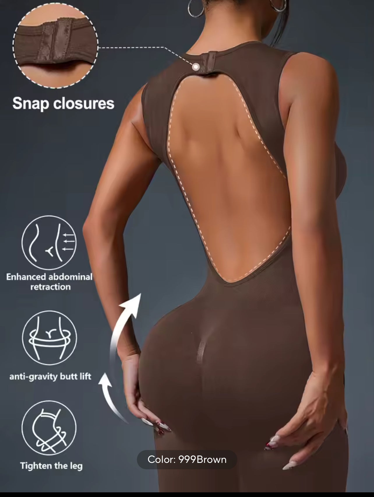 Sport Jumpsuit in Brown