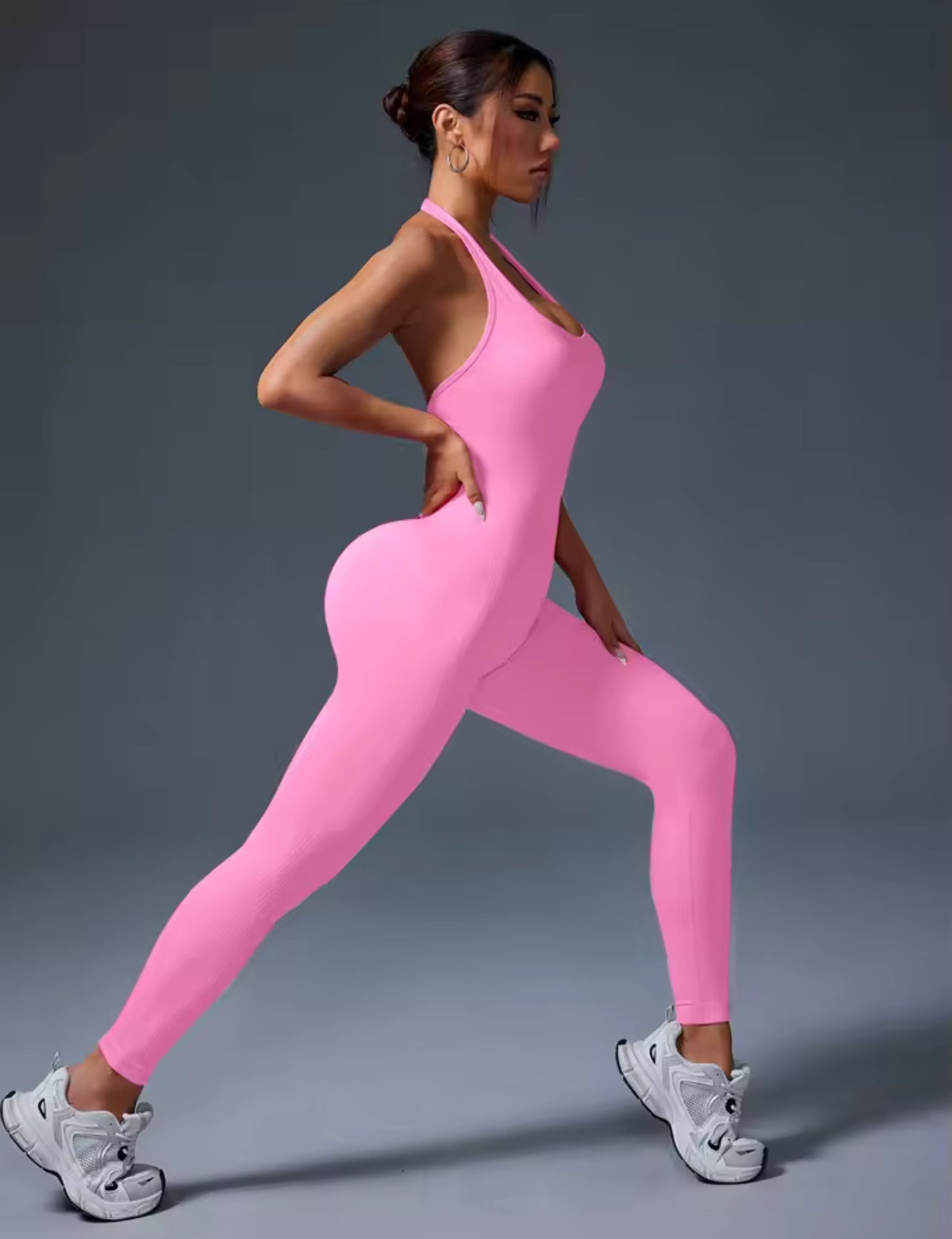Jumpsuit Backless in Pink